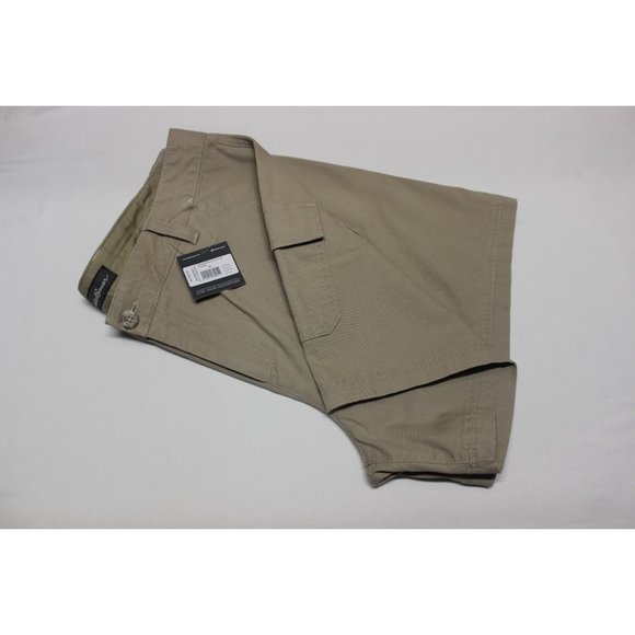 Eddie Bauer women's slightly curvy high rise khaki canvas utility shorts 16 - Picture 6 of 14